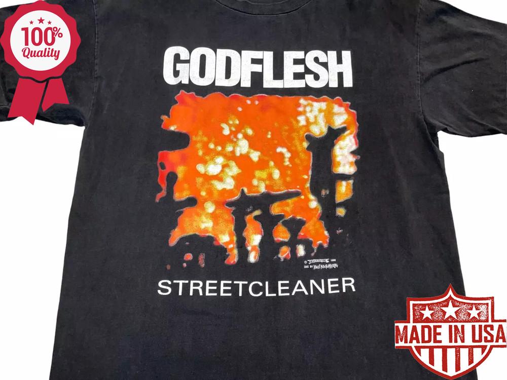 1990 Godflesh Streetcleaner Короткий рукав Черный Все размеры Футболка Унисекс Футболка S