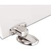 Starker magnetischer Metall-Türstopper, robuster Türstopper mit 3M Bodenmontage, verdeckte selbstklebende Schrauben, 2 Stück, Silber