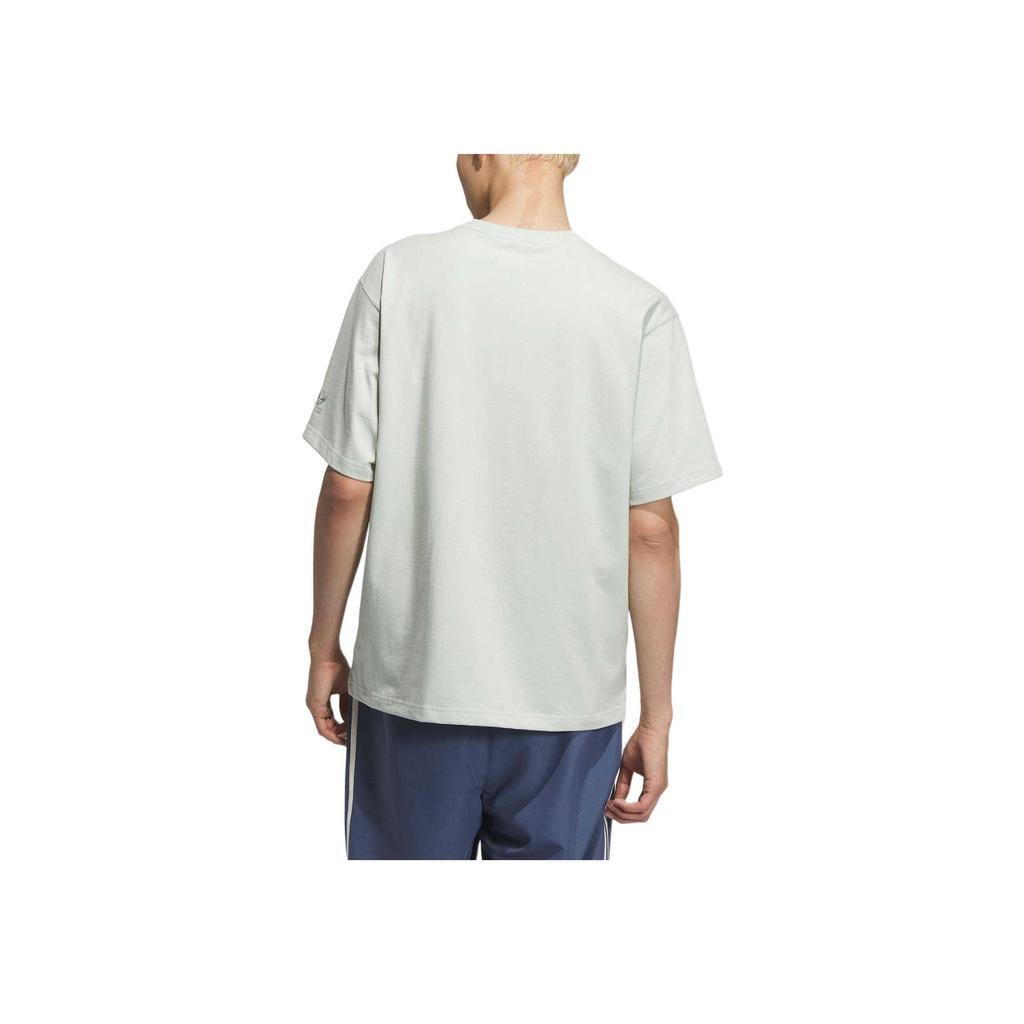 Adidas Originals Sports Lifestyle Durable Casual Breathable Short Sleeve T-Shirt Men Tops Gray KC3113