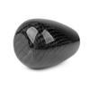 Oval/Sphere Carbon Fiber Manual Gear Shift Knob M12*1.25 With 3 Adapters M8*1.25, M10*1.25, M10*1.5 Shift Head Knob