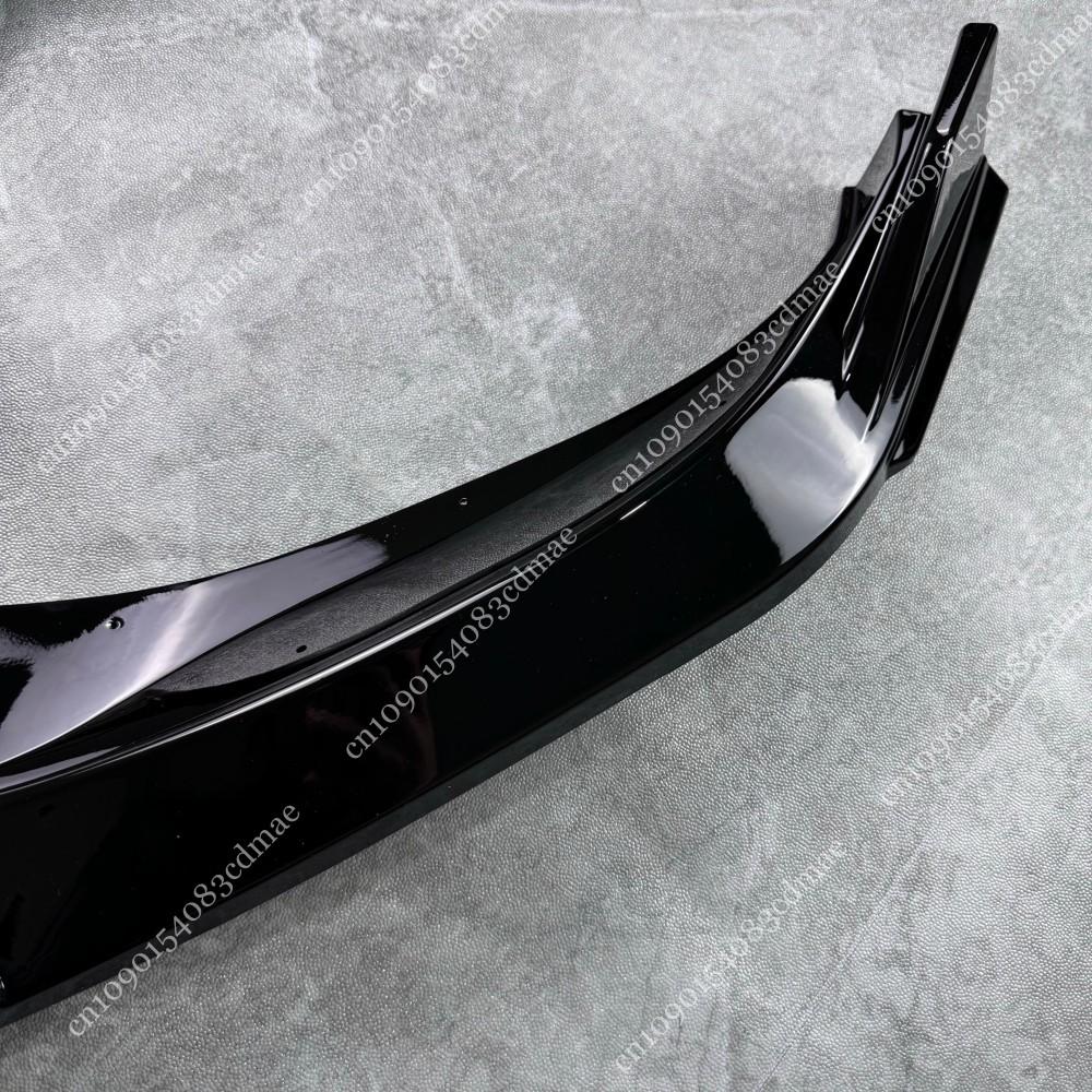 For VW Tiguan MK2 R Line Facelift 2020 2021 2022 2023 Car Front Bumper Splitter Lip Spoiler Gloss Black Diffuser Canard Body Kit