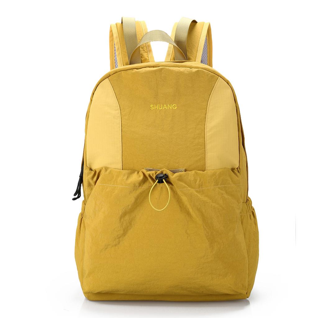 Schoolbag Japanese Lazy Wind School Bag Female Student Casual Waterproof Lightweight Large Capacity Backpack High School Travel Mountaineering