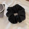 Polka Dot Haargummis Seil Damen Große Größe Herz Schleife Bedruckte Scrunchies Grau Schwarz Haarband Pferdeschwanzhalter Kopfschmuck