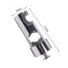 304 Stainless Steel Shower Head Holder with 360 Degree Flexible Adjustment and Resin Anti Slip Pad for Shower Rail
