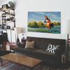 Chicken Joe Flag Surfs Up Funny Meme Tapestry Macrame Aesthetic Room Decoration Anime Game Posters Art Tapestries For Home