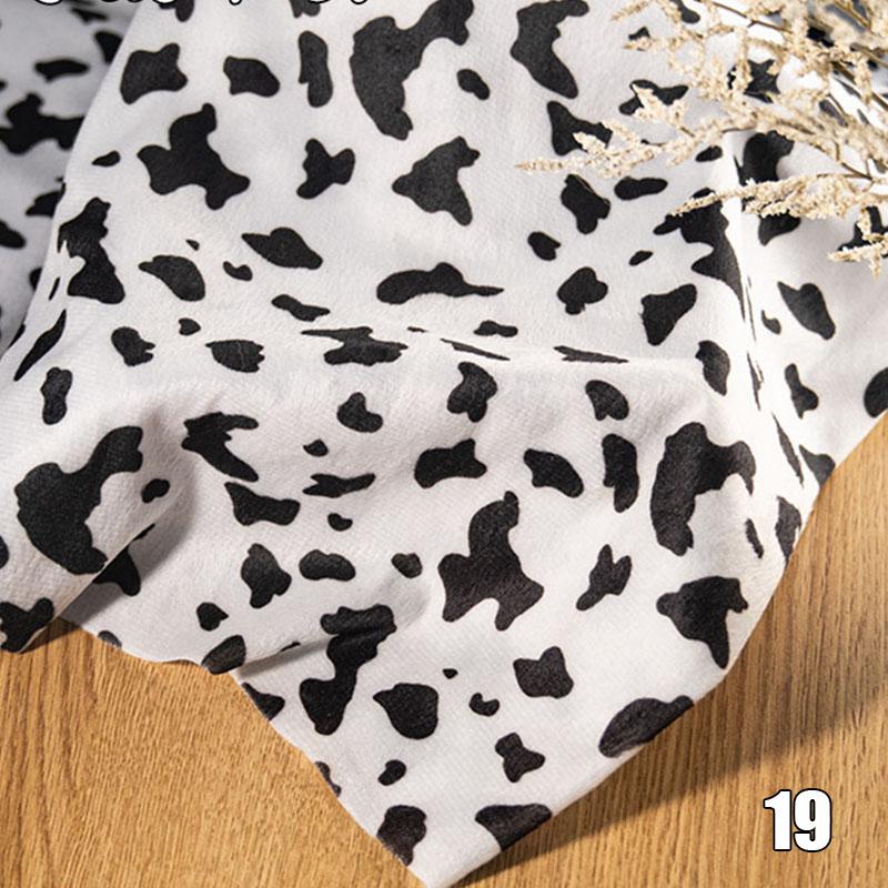 1x1.5m Animal Pattern Print Short Plush Fabric Imitation Tiger Leopard Zebra Cow Spotted Printed Fabric Costume DIY Cloth