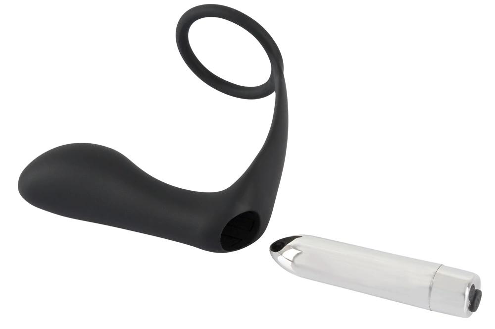 Black Velvets - Black Vibrating Butt Plug Cock Ring