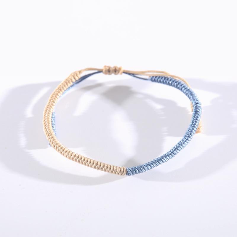 Cord Bracelet for Women Handmade Woven Zodiac Year Bracelet Ethnic Style Unique Bracelet