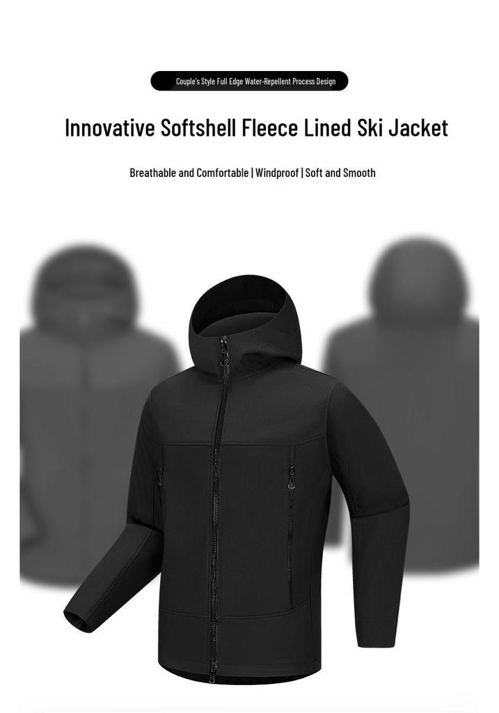 KLS Leichte Softshell-Bergsteigerjacke für den Außenbereich - Winddicht und Wasserdicht