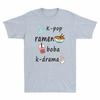 Tea Gift Unisexs Boba RaUnisex TShirt KPop Bubble Lover KDrama Cotton Kawaii Cute