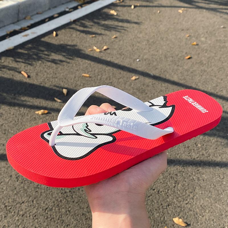Flip-flops men's shoes casual summer non-slip thick-soled sandals beach shoes couple cool slippers