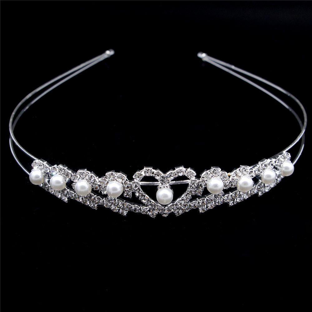 Rhinestones Crystal Headdress Crown Headbands Fashion Hair Accessories Princess Tiara Headpieces