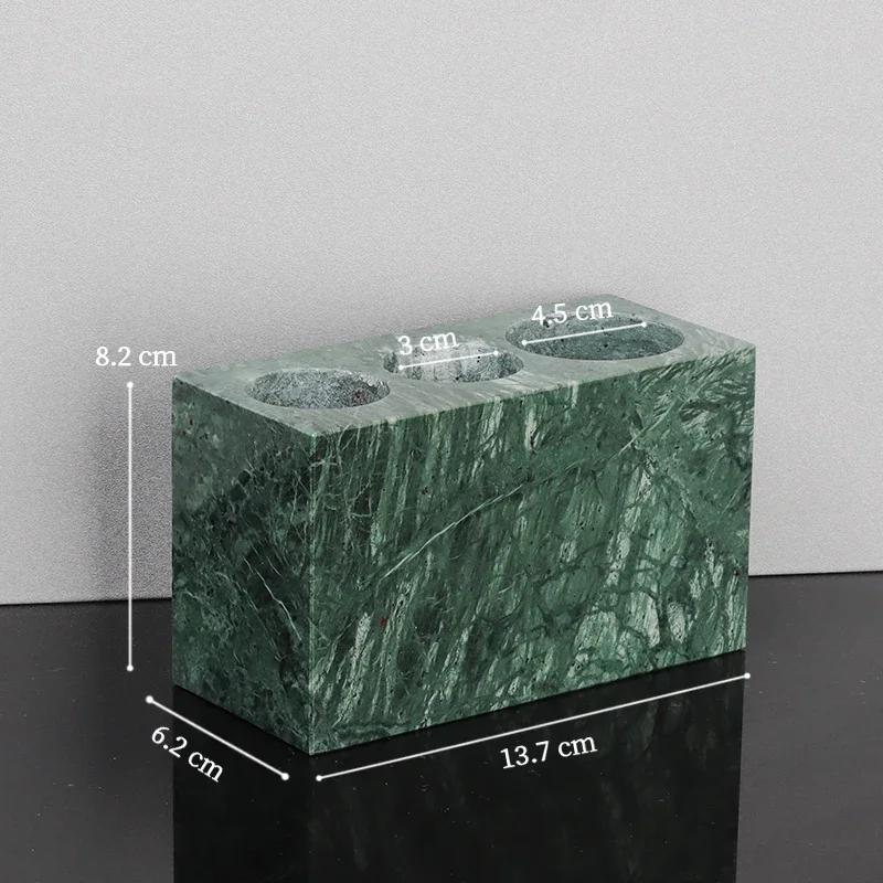 Indian Green Natural Marble Bathroom Accessories Retro Soap Dispenser Soap Dish Toothbrush Holder Tissue Box Bathroom Toiletry