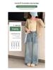 Spring 2026 Girls' Wide-Leg Denim Trousers for Kids - Stylish Spring/Autumn Wear