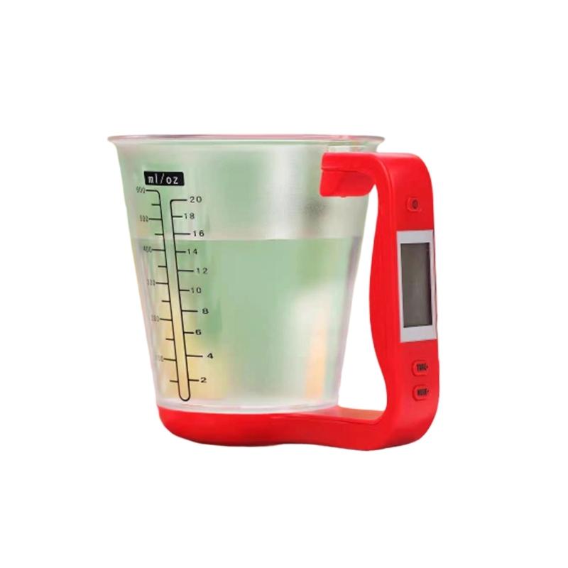 Durable materials Digital Scale and Measuring Cup with Clear LCD Screen for Easy Reading Any Kitchen