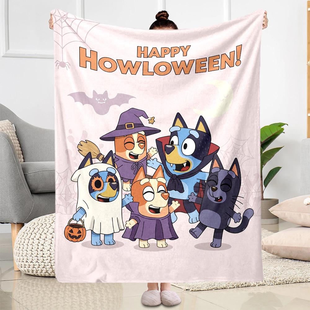 Happy Howloween Party Blanket Ultra-Soft Perfect for Office Chair Seaside Livingroom Four Seasons Universal Stylish Decor
