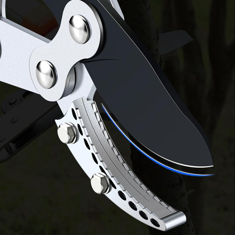 Foarfecă lungă pentru gard viu Foarfec pentru nicovală Grip anti-alunecare Instrument de mână pentru tăierea grădinii Unelte de grădină pentru tăiere cu clichet