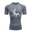 Men's Sports T-shirt Training Fitness Compression Shirt Gym Workout Athletic Tees Short Sleeve Rashguard for Men