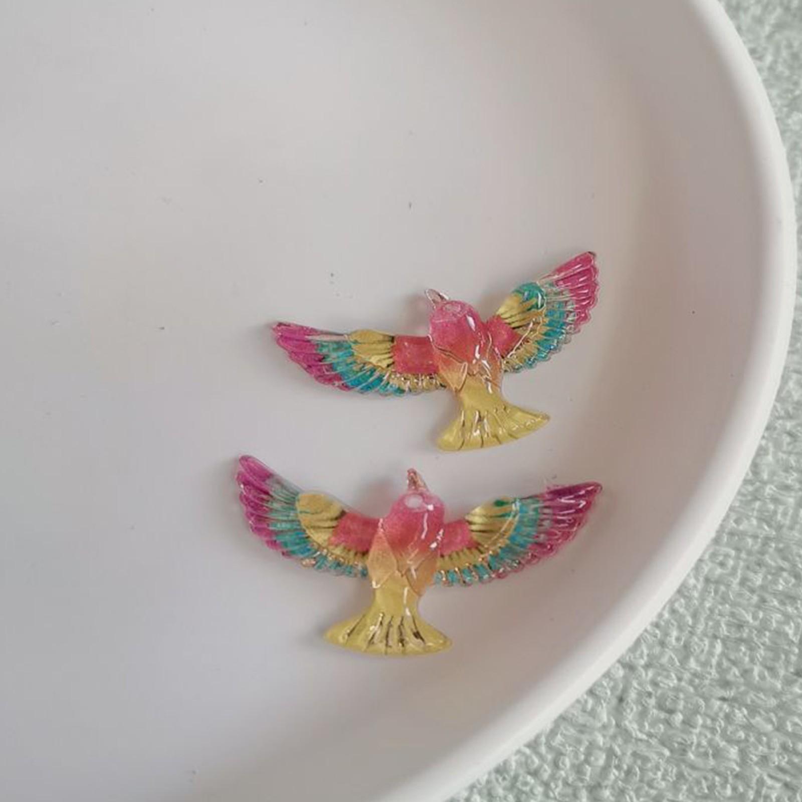 

10 шт 19*29 мм 1 отверстие плоская задняя часть акрил новая мода маленькая птица ювелирные изделия кулон ювелирные изделия скрапбукинг сад птица реквизит украшения One Size жёлтый