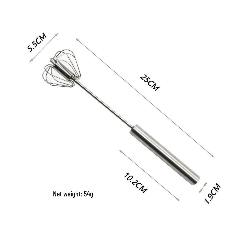 Best-Selling Stainless Steel Semi-Automatic Egg Beater - Effortless Whipping, Essential for Baking.