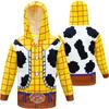 Woody Reißverschluss-Hoodie Sweatshirt Weiches Auffälliges Toy Story Kostüm Für Kinder