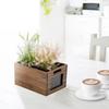 Wood Storage Crate with Chalkboard Label Multi-functional Storage Organizer Decorative Piece with Handles Home and Kids