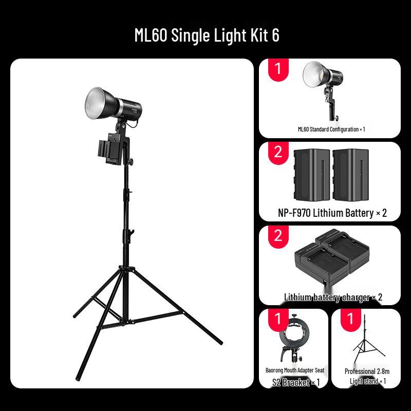Godox ML60 Portable LED Video Light Kit