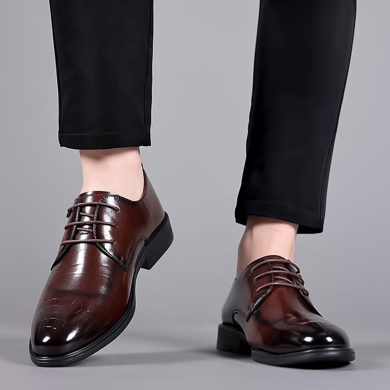 Business Classic Men's Leather Shoes Retro elegant gentleman style Party and daily formal office Luxury quality adult shoes