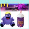 Popular Grimace Shake Yellow Hat Plush Mcdonald's Doll Stuffed Toy