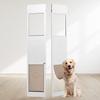 Dog Door for Sliding Glass Door, 75 7/8"-80 11/16" Adjustable Height Doggy Door for Sliding Doors