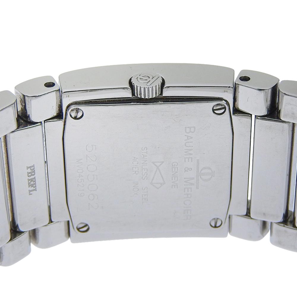 baume & mercier Catwalk Watches MV045219 12P Diamond IvoryDial Stainless Steel Quartz Analog Display Women Used