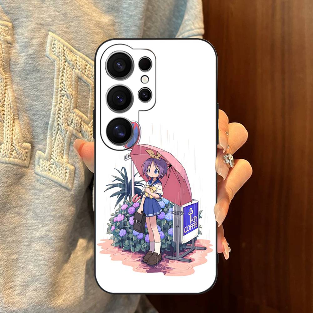 K-Konata Izumi Lucky S-Star Phone Case For Samsung S 24 Fe 25 Ultra Plus 20 Lite 21 30 22 23 24 22 Ultra 5G Fundas