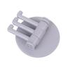 Universal Plastic Towel Hook 3-Split Rotating Holder Bathroom Door Back Hanger