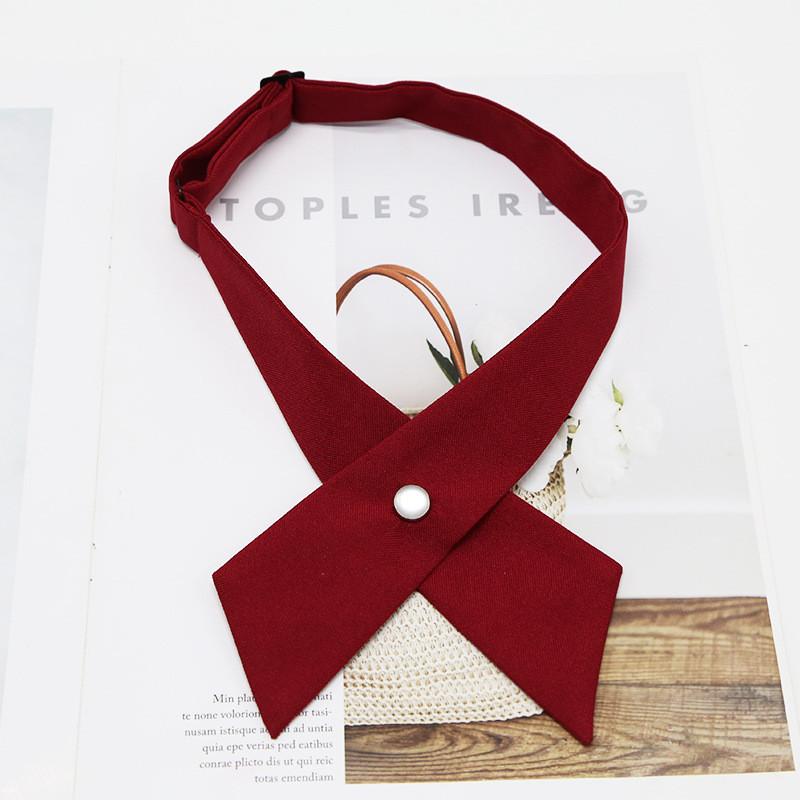 Classic Cross Tie Pendant For Womens College Shirt Uniform Accessory