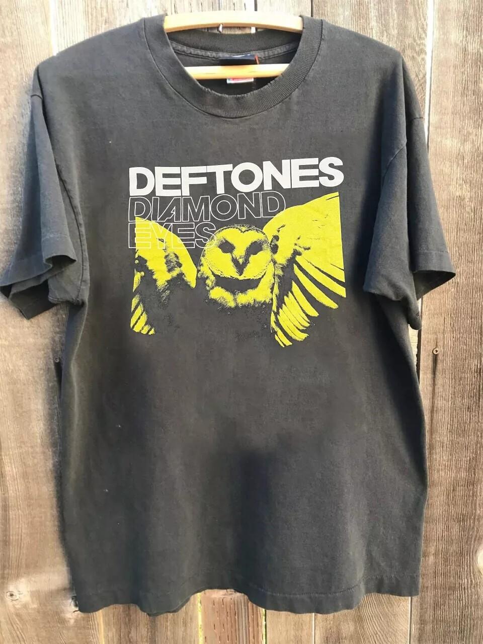 Deftones Diamond Eyes Shoegaze Rock Band Basic Style Charcoal T shirt Reprint XXXXL