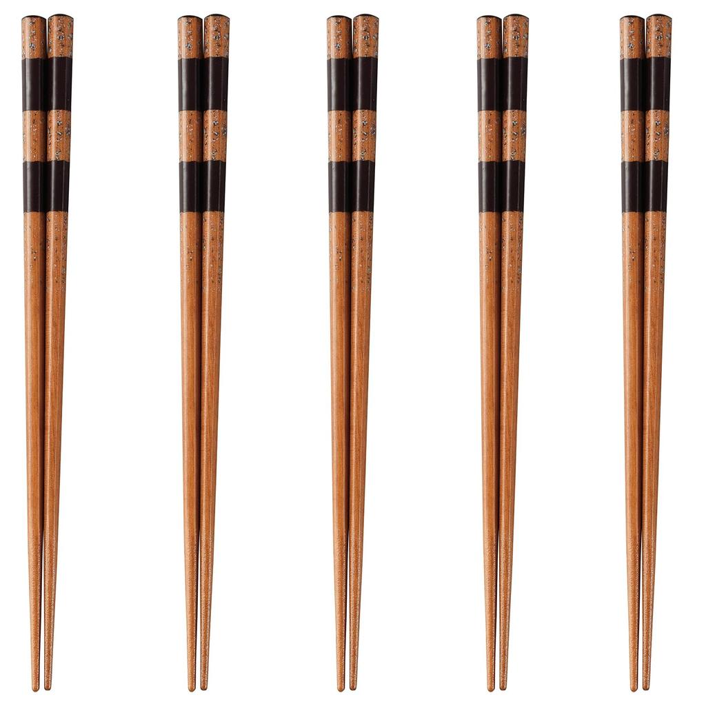 Happy Set of Made In PID4807 J-kitchens Chopsticks, 5, Material Wood, Chopsticks, Japan,
