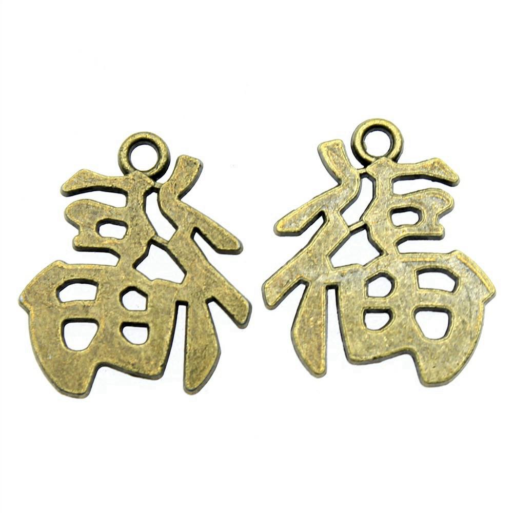 

Maneki Neko Charms Lucky Cat Pendants Chinese Characters Good Fortune Wealth Jewelry Making A04-3pcs-23x20mm