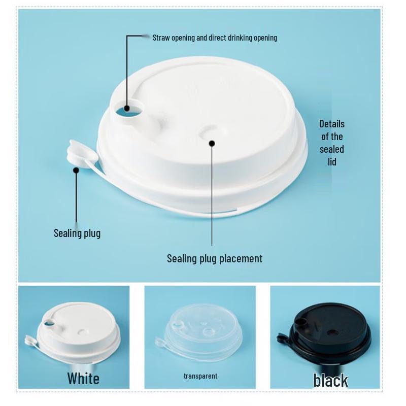 WS90 PP Mattierte Deckel für Milchteebecher