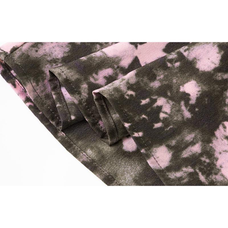 Women's French Floral Half-length Skirt Summer Mid-length Pleated Skirt Slimming Umbrella Skirt