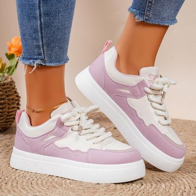 Zapatillas Deportivas de Mujer Transpirables Plataforma con Cordones Zapatillas de Lona con Cordones Negras para Correr Tenis Vulcanizadas Zapatos De Mujer