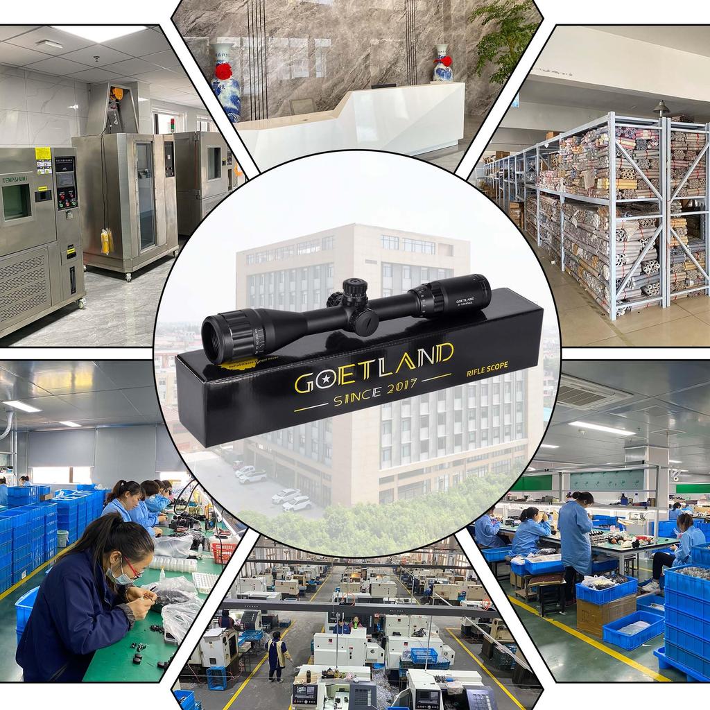 Goetland 3-12x40 AO Riflescope with Variable Magnification, Red, Green, and Blue Illuminated Reticle and Crosshairs, SFP Optical Sight for Airsoft,