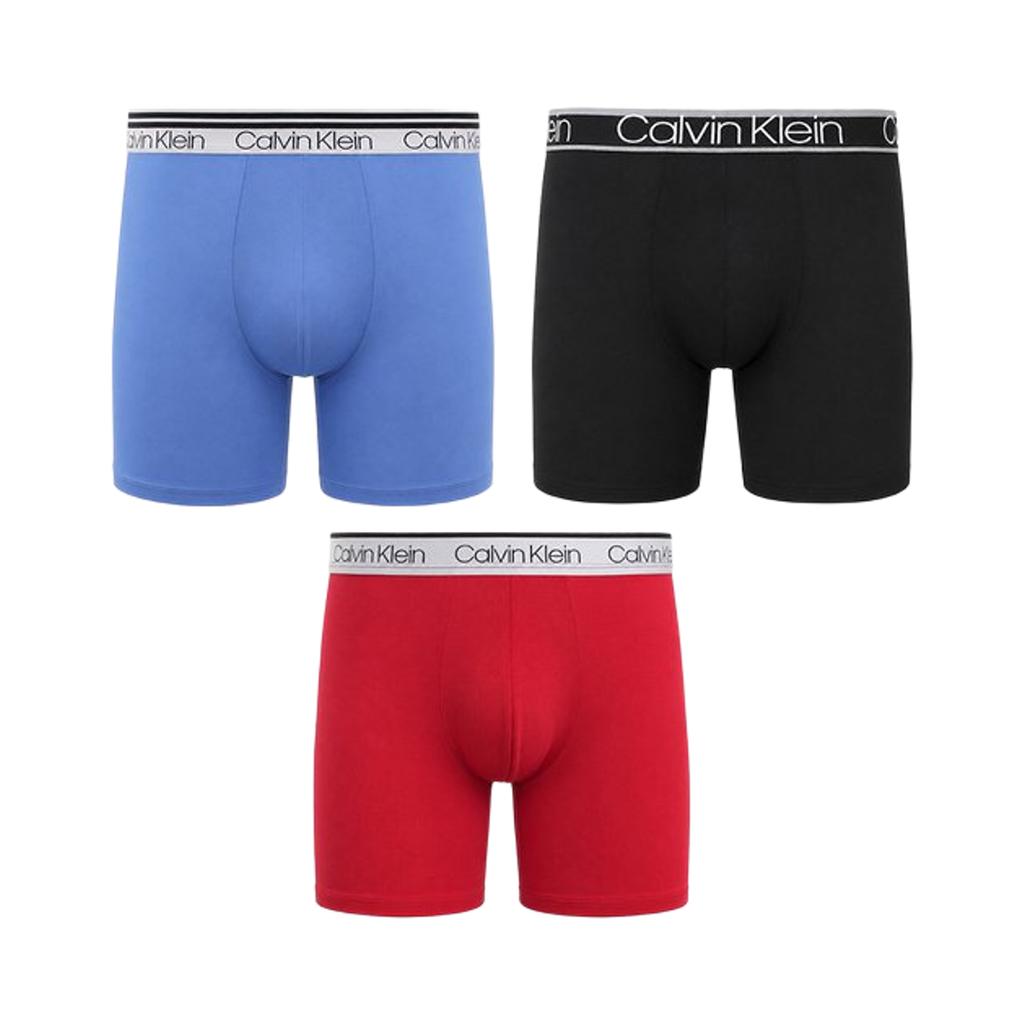 Calvin Klein Micro Stretch 3-Pack Trunks Black Blue