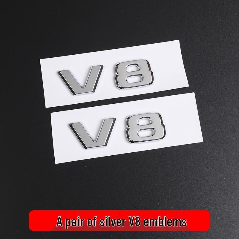 Compatible with Mercedes G63 Rear Emblem & V8 BITURBO AMG Side Sticker.