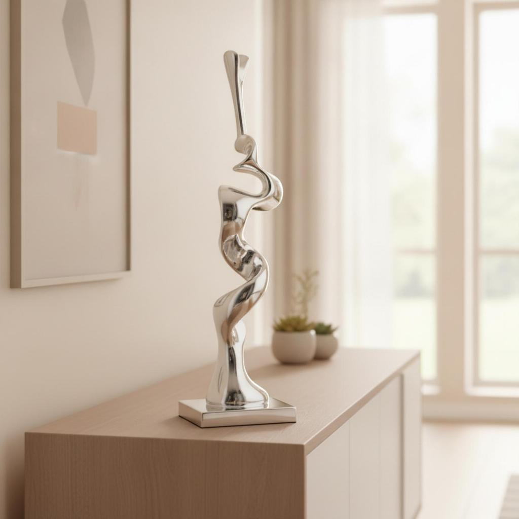 Abstract Sculpture Artistic Tabletop Ornament Elegant for Living Room, Bookshelf