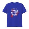 This Is My Zombie Killing T Shirt Halloween Party Funny Slogan Horror  Vintage Washed Casual Graphic Slightly