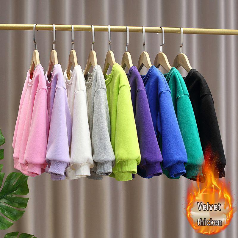 Roblox Shanhaijing Boys' & Girls' Round Neck Plus Velvet Hoodie