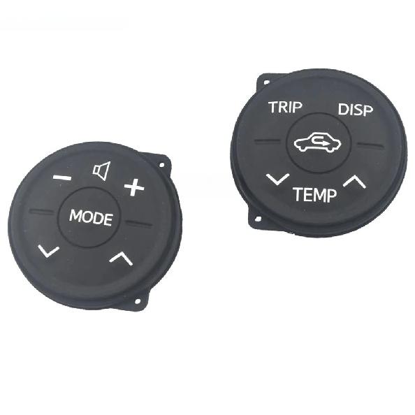 2PC Multifunction Steering Wheel Switch Control Button Panel Rubber For Toyota Prius 30 09-13 Prius Eco 10-13 ZWV30 XW30 10-12