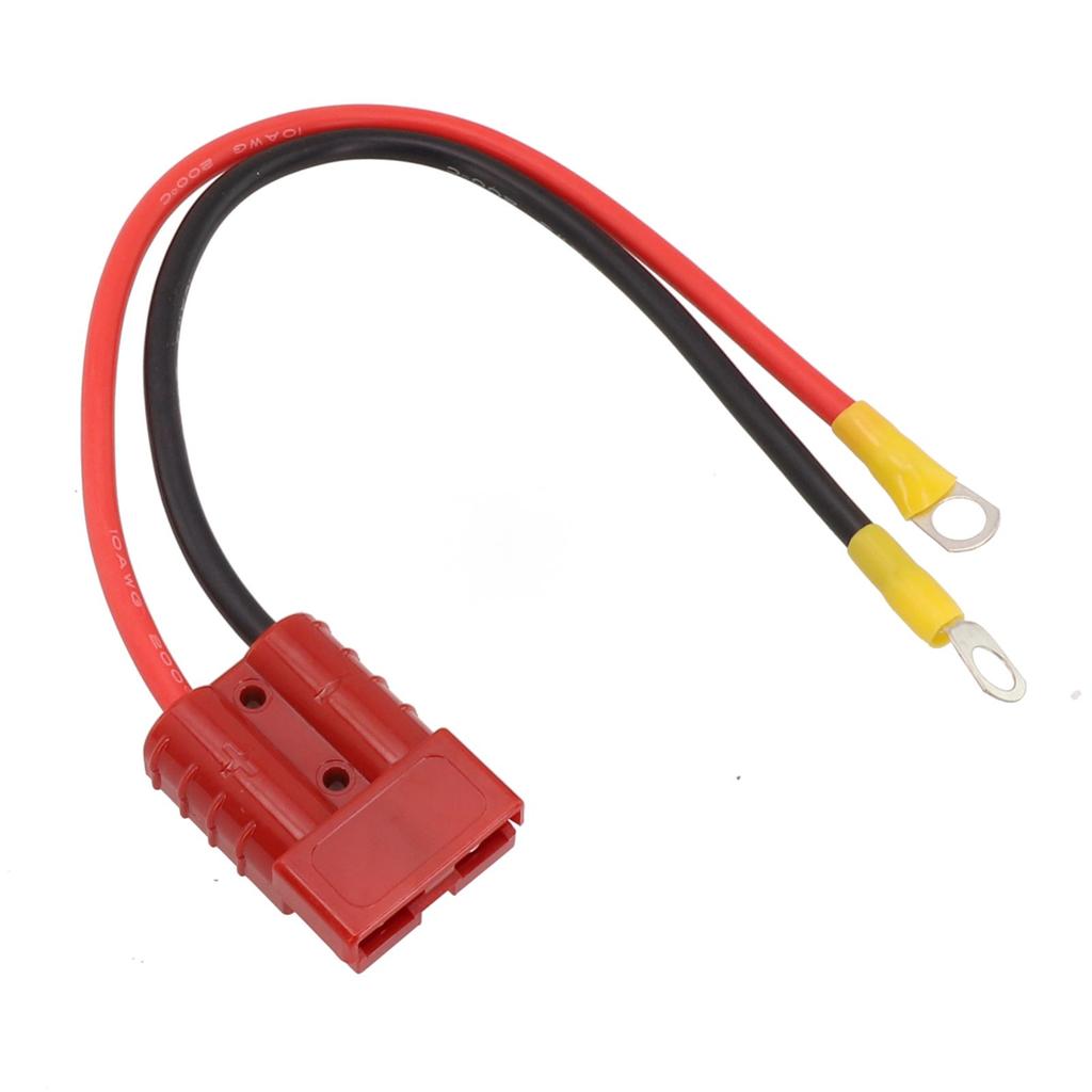 For Battery Charging 50Amp Connector Connector Cable 30cm 40C-125C M8 Post Red Black Jacket Weatherproof 1000 V DC