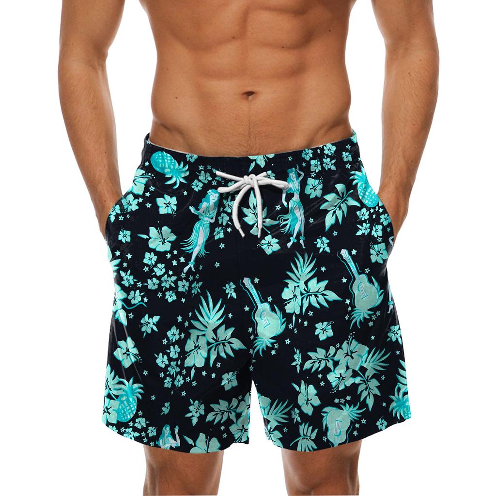 Módní pánské kalhoty Hawaiian Beach Fit sportovní ležérní kalhoty s popruhy