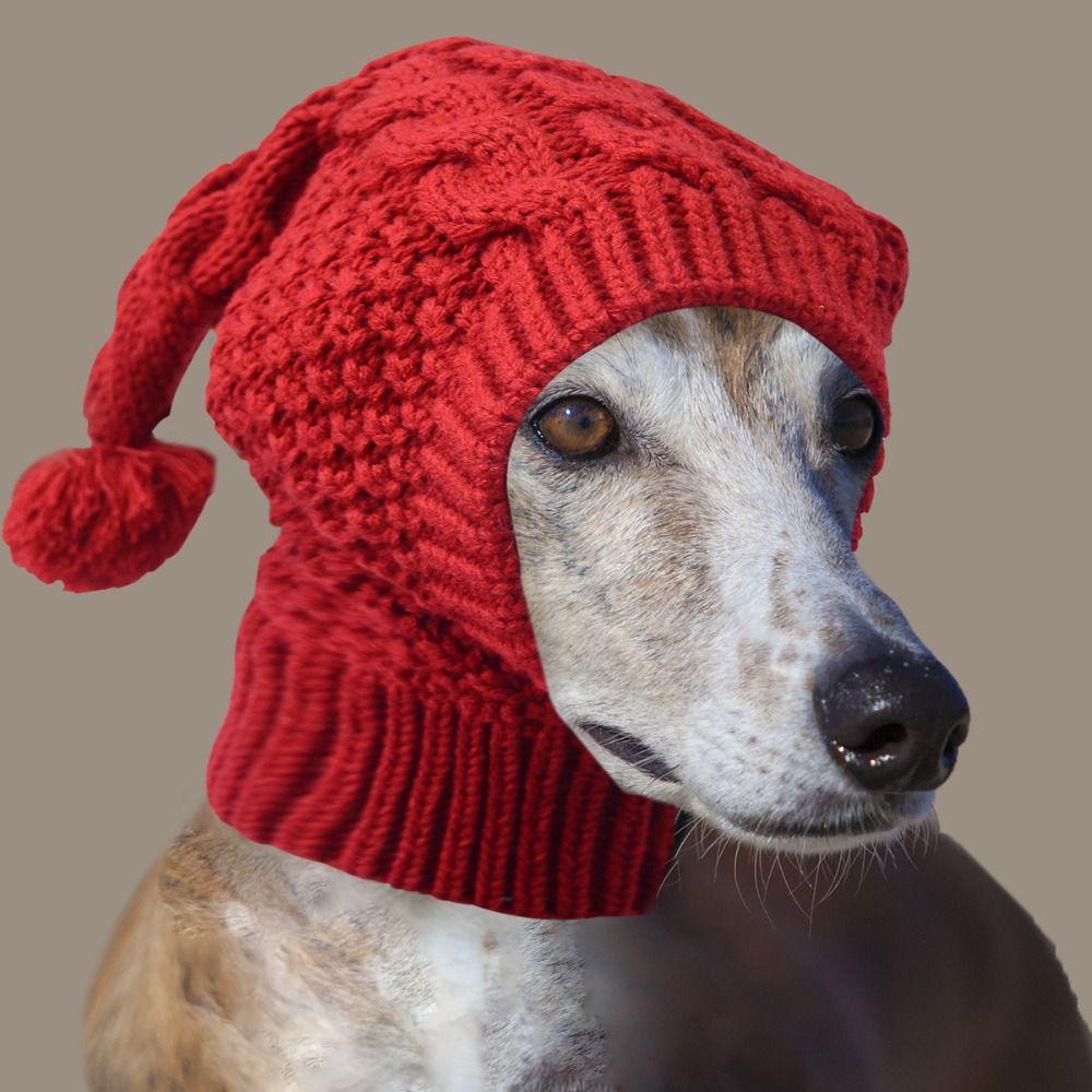 

Cover Head Dog Calming Earmuffs Anxiety Relief Puppy Cap New Pet Knitted Hat S сірий